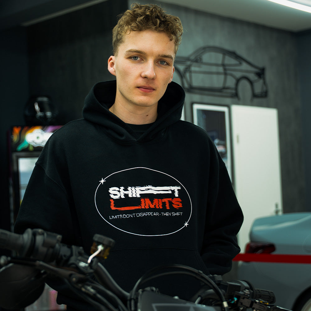 Shift Limits Hoodie Day-One Edition von Geile Mofa, Ansicht 4